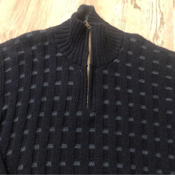 ARTESANIAS YLATEX Men’s Alpaca Sweater Size Small Pullover 1/4 Zip Chunky - Picture 3 of 10